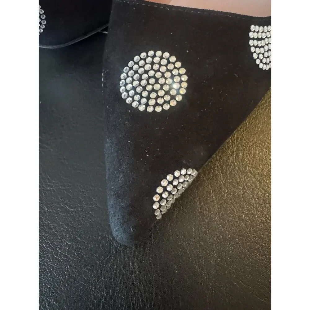 NEW kate spade suede rhinestone polka pump 6 (700